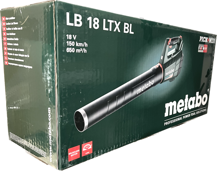 Metabo LB 18 LTX BL 18V Solo Akku Laubbläser im Karton 601607850