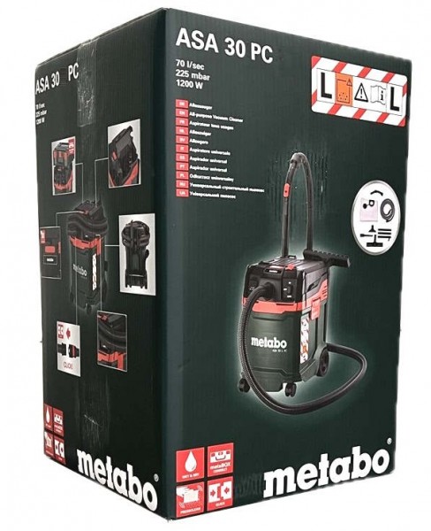 Metabo ASA 30 H PC Nass- und Trockensauger Allessauger 1.200W 602088000