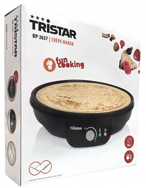 Tristar BP-2637 Crêpe-Maker Profi 1.000 Watt Ø30cm schwarz