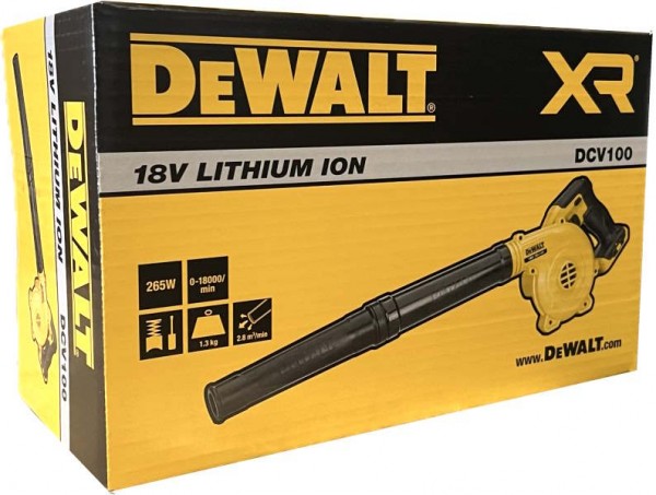 DeWalt DCV100-XJ Akku-Laubbläser 18V Solo im Karton B-Ware