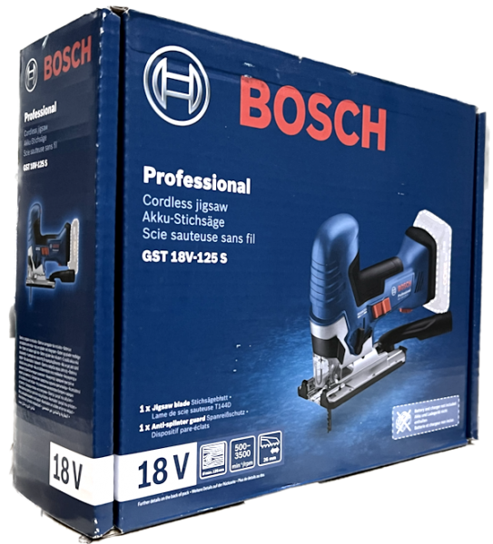 Bosch GST 18V-125 S Professional Akku-Stichsäge Solo Karton 06015B2001