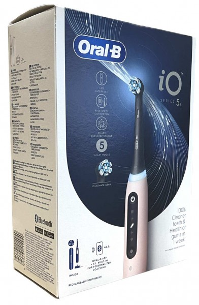 Braun Oral-B iO Series 5 Elektrische Zahnbürste Blush Pink