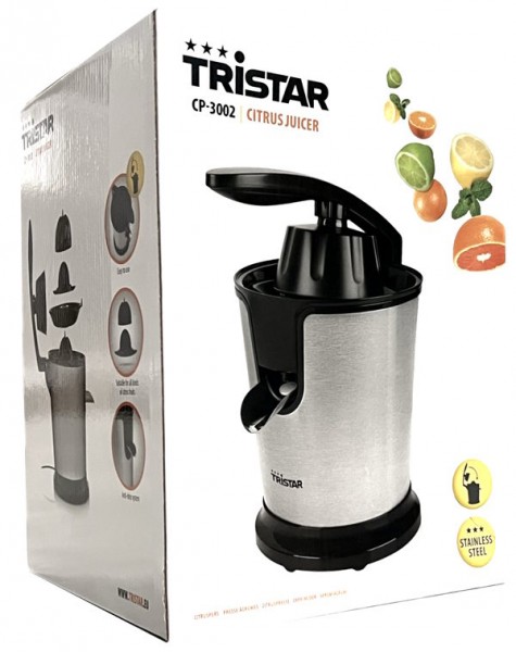 Tristar CP-3002 Zitruspresse 85 Watt Edelstahl / Schwarz