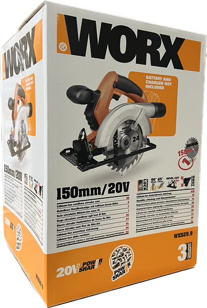 WORX WX529.9 20V Akku-Handkreissäge Solo