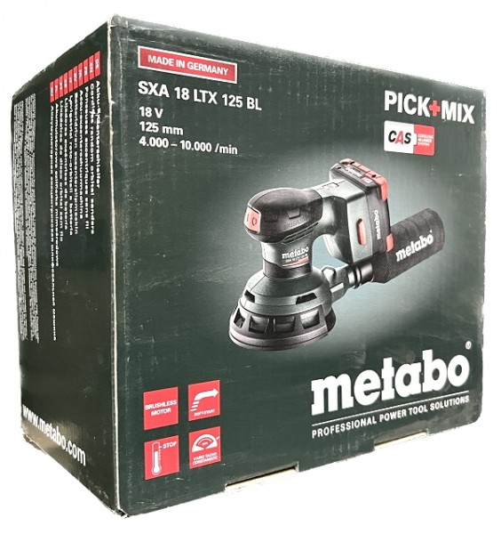 Metabo SXA 18 LTX 125 BL Akku-Exzenterschleifer mit 125 mm Schleifteller 600146850