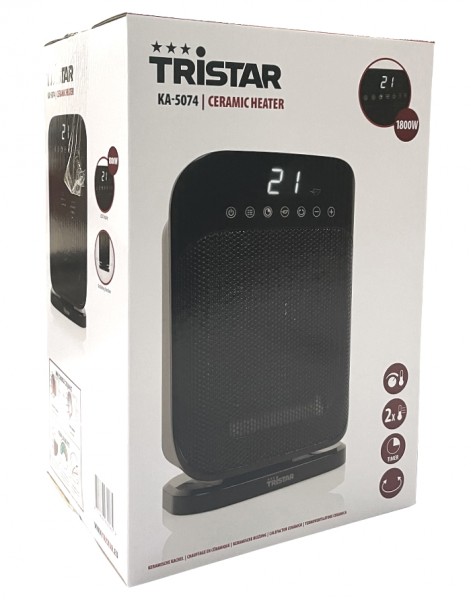 Tristar KA-5074 Keramik-Elektroheizlüfter 1.800 W für Raumgröße bis 50 m³