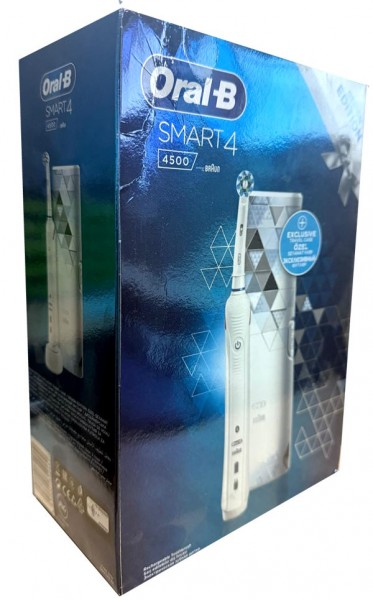 Braun Oral-B Pro Smart 4 4500S Design Edition Elektrische Zahnbürste weiß