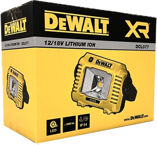 DeWalt DCL077-XJ 18V Solo LED Akku-Baustellenleuchte Solo