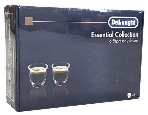 DeLonghi DLSC300 Thermoglas Espresso 6er Set 190 ml