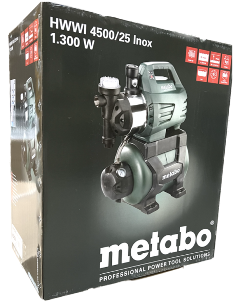 Metabo HWW 4500/25 Inox 1.300 Watt Hauswasserwerk 600974000