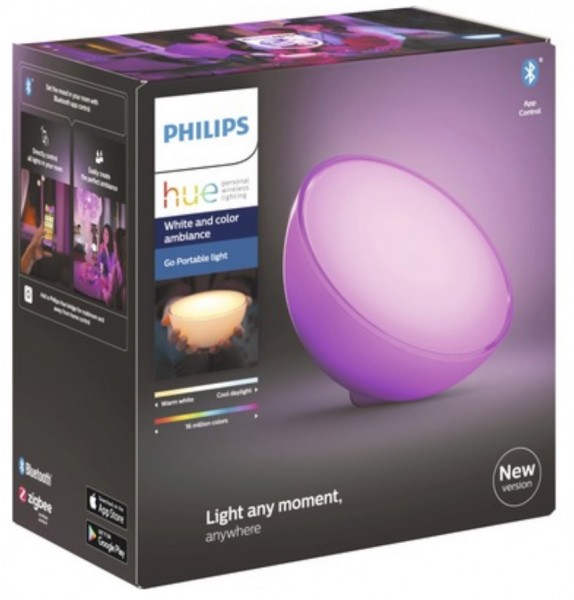 Philips Hue Go White and Color Tischleuchte für Hue Lichtsystem B-Ware