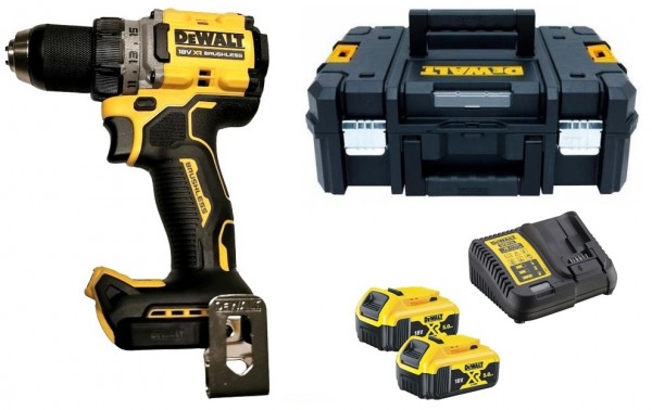 DeWalt DCD800H2T 18V Akku-Schlagbohrschrauber 2x 5.0Ah Akku + Lader mit T-STAK-Box