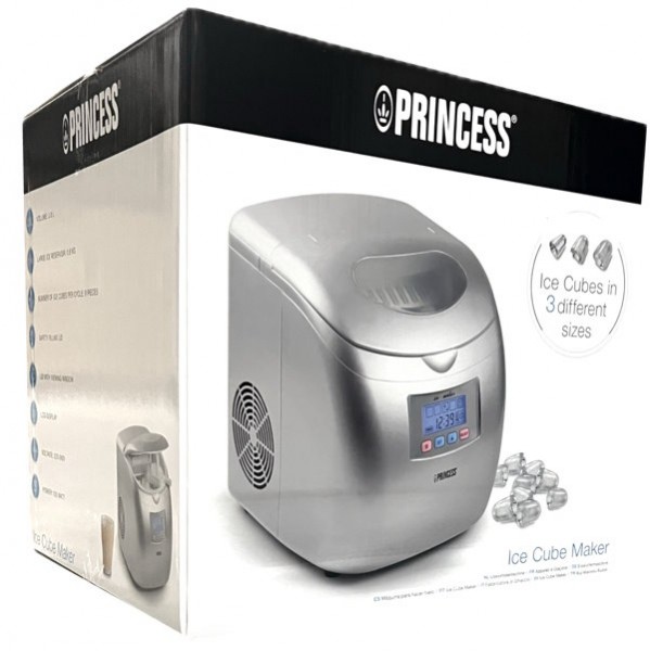 Princess 283069 Eiswürfelmaschine 2,8 Liter LCD-Display silber