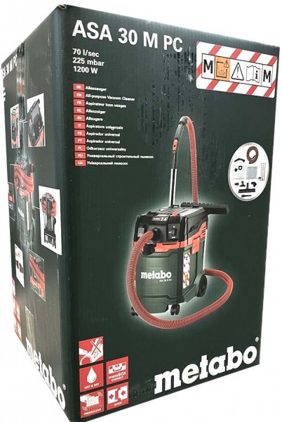 Metabo ASA 30 M PC Nass- und Trockensauger Allessauger 1.200W 602087000