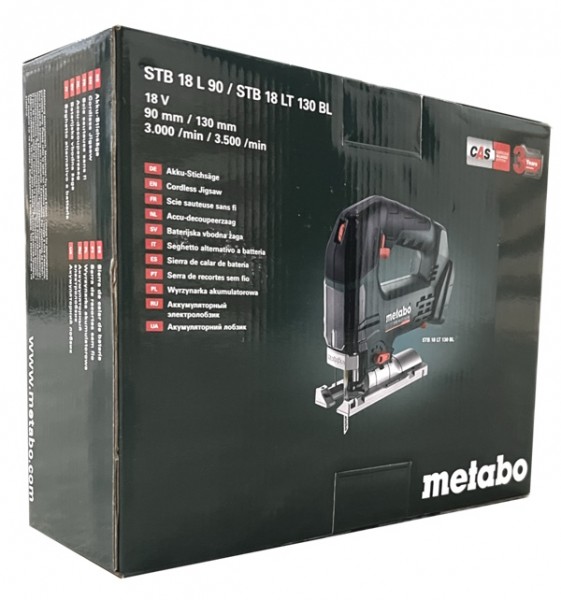 Metabo STB 18 LT 130 BL Solo Akku-Stichsäge im Karton 601048850