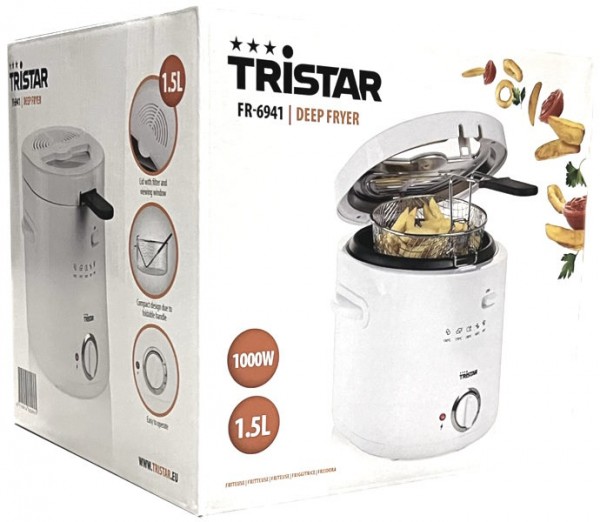 Tristar FR-6941 1,5 Liter Fritteuse 1.000 Watt weiß