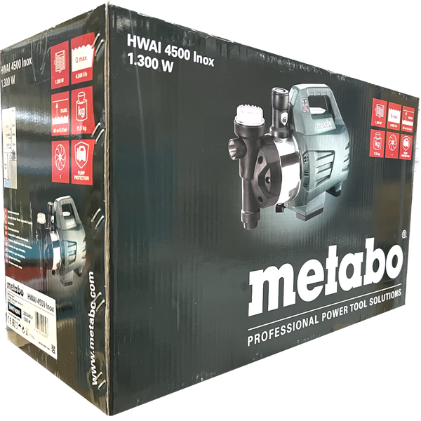 Metabo HWAI 4500 Inox 1.300 Watt Hauswasserautomat 600979000