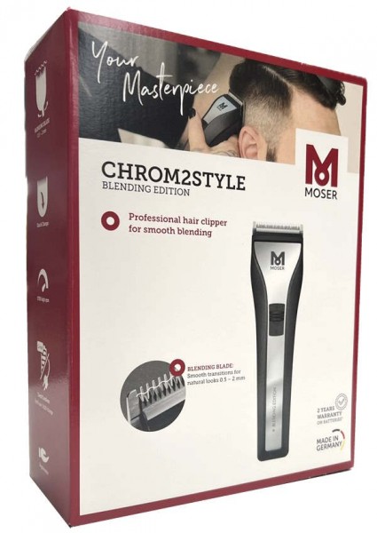 Moser Chrom2Style Blending Edition Netz-/Akku Haar- &amp; Bartschneider 1877-0052 B-Ware