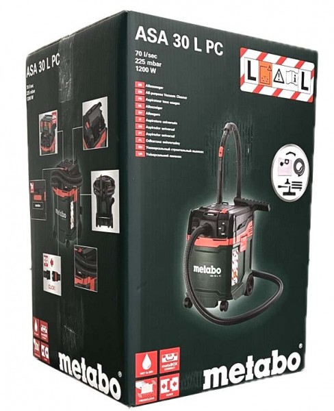 Metabo ASA 30 L PC Nass- und Trockensauger Allessauger 1.250W 602086000