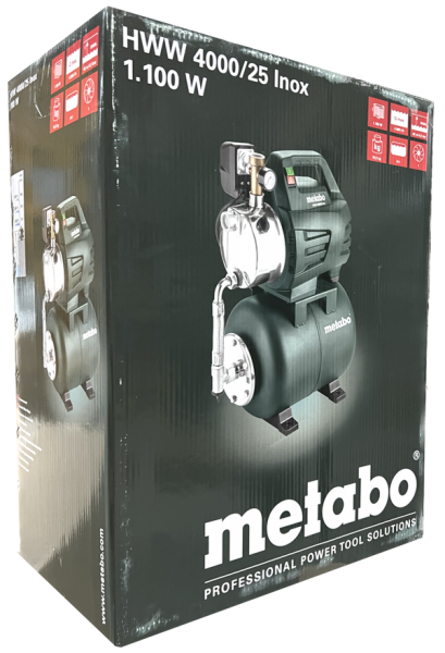 Metabo HWW 4000/25 Inox 1.100 Watt Hauswasserwerk 600982000 B-Ware