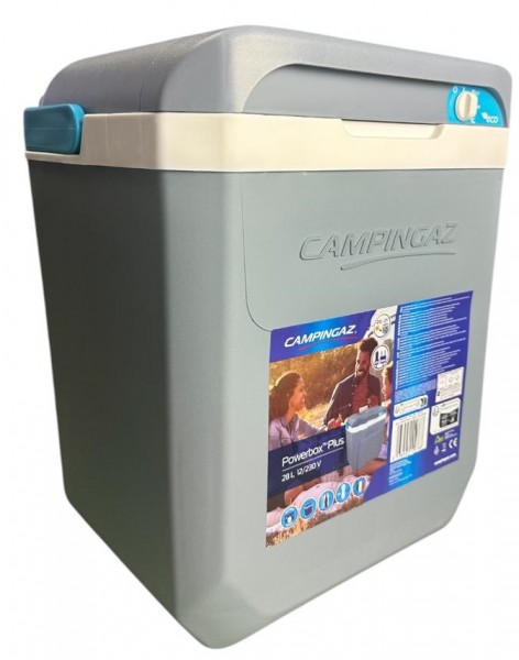 Campingaz Powerbox Plus 28Liter Kühlbox 12V/230V hellgrau /weiß 2000037452